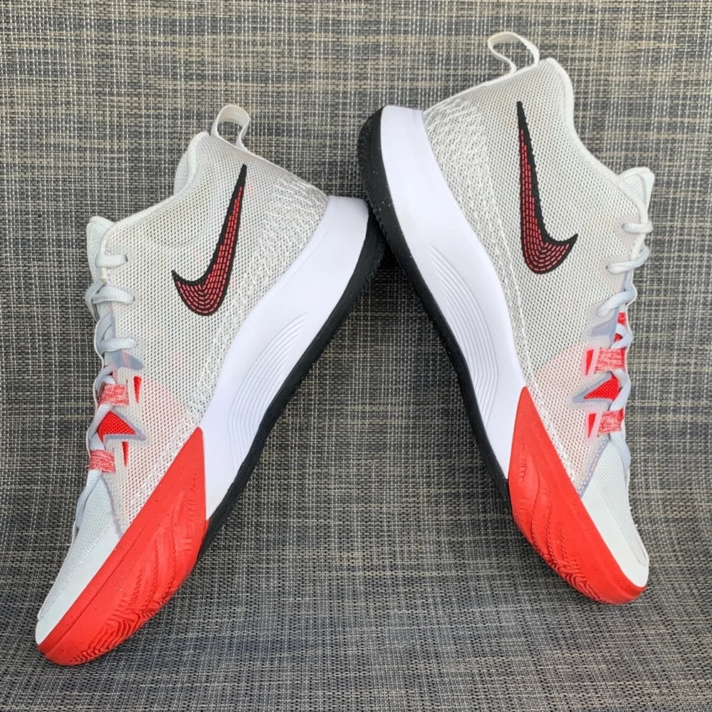 Nike Kyrie Flytrap 6 Basketball Sneakers in Wolf Grey/Red/Black Youth size 6.5